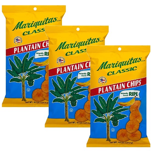 Plantain Chips Ripe (Sweet) 4.5 oz Pack of 3
