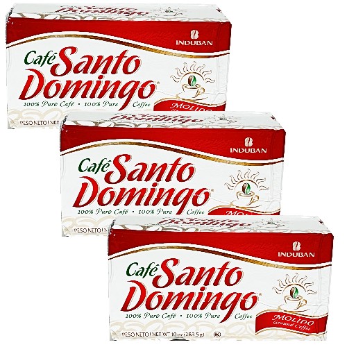 Santo Domingo Ground Coffee 10 oz Pack of 3
