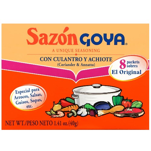 Goya Sazon 1.41 Oz Con Culantro Y Achiote