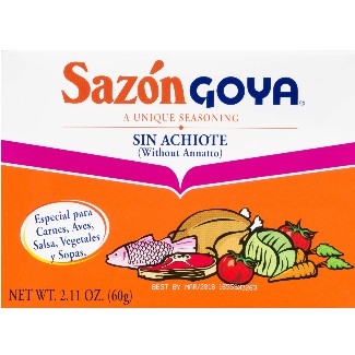 Goya Sazon Without Achiote 2.11 Oz