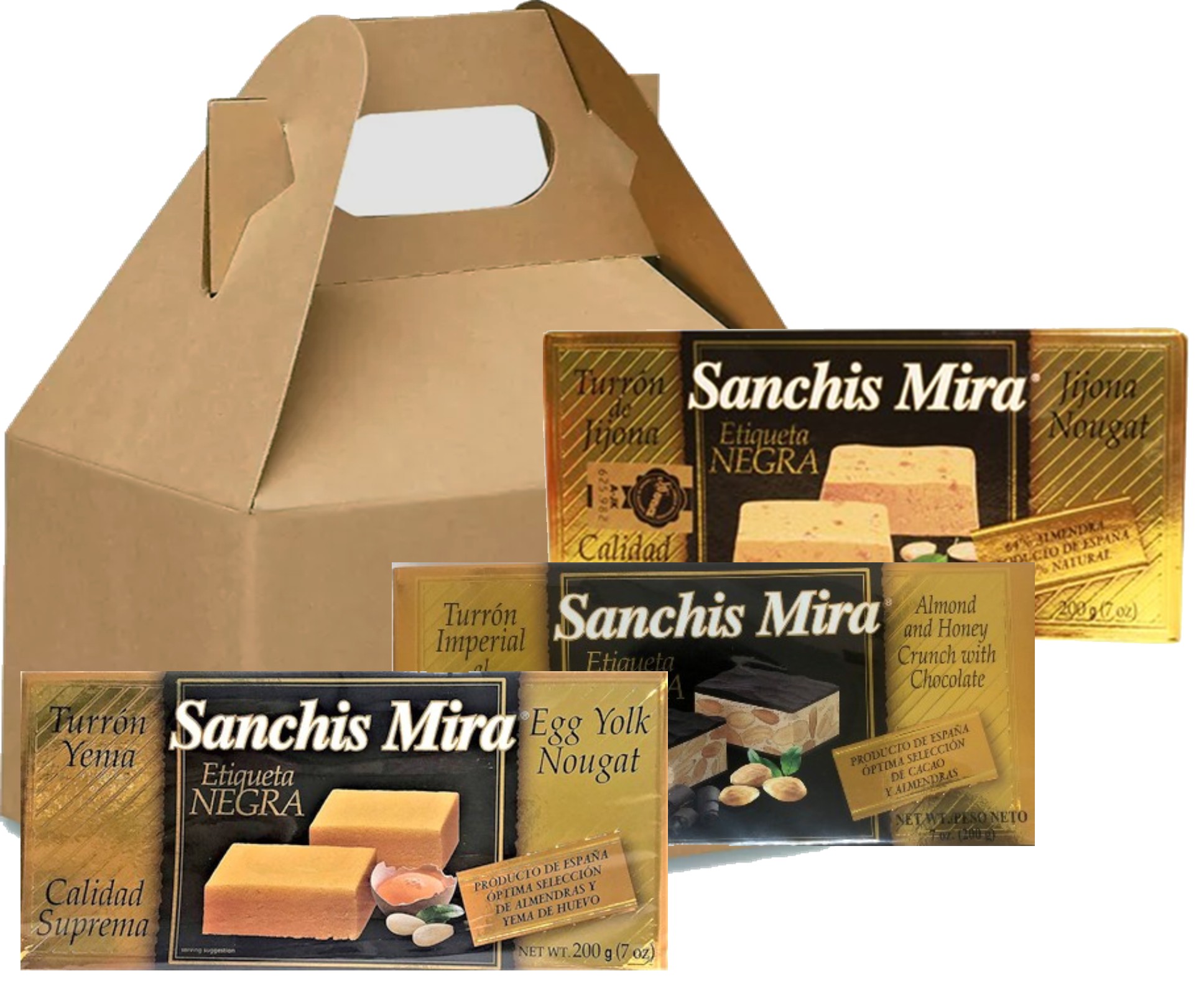 Turron Jijona , Egg Yolk and Chocolate Alicante Gift Box