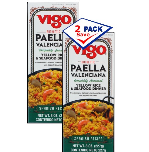 Vigo Paella Valenciana. Imported from Spain.8 oz Pack of 2