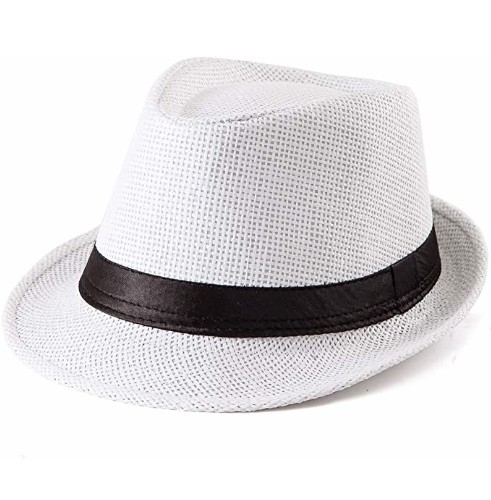 White Fedora Hat. Stylish New Look, Unisex