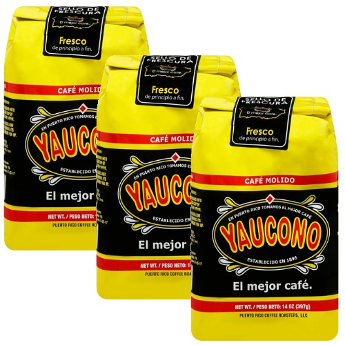 Yaucono Ground Coffee 14 Pack 3: CUBANFOODMARKET.COM