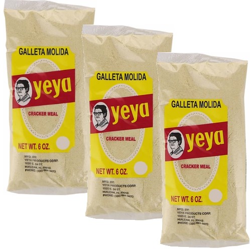 Yeya Cuban Cracker Meal 6 oz Galleta Molida Yeya Cuban Cracker Meal 6 oz Galleta Molida Pack of 3