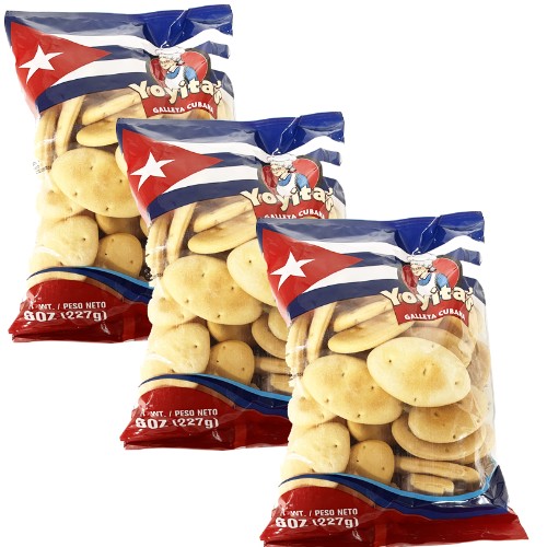 Yoyita's Cuban Crackers 8 oz Pack of 3