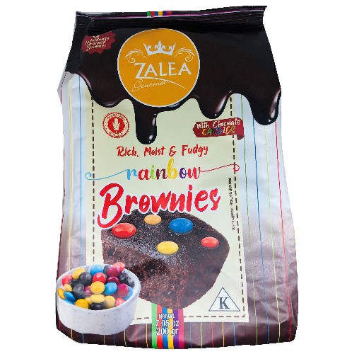 Zalea Rainbow Brownies with Chocolate Candies 7.05 oz