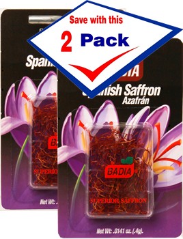 Badia Saffron Spanish 0.4 gm Pack of 2