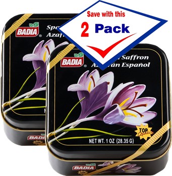 Badia Saffron Can 1 oz Pack of 2
