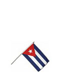 Cuban flag.  4 X  6  inches