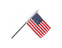 American  flag. 4 X 6 inches