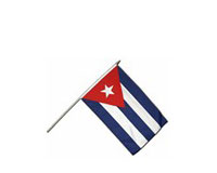 Cuban flag.  18 inches