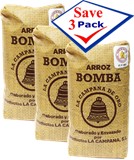 Arroz Bomba 1kg (2.2 lb) Imported from SPAIN    Pack of  3