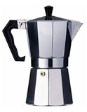 Economy Cuban coffee maker, Aluminum construction . 9 cup