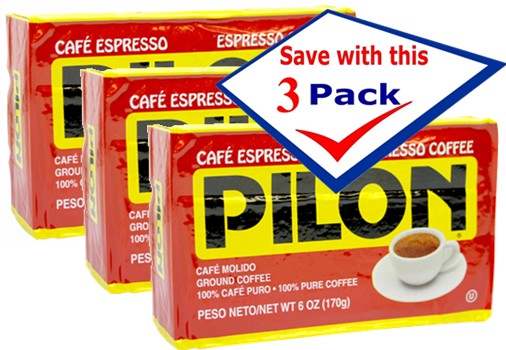 Pilon Cuban Coffee 6 Oz Pack  Pack of 3