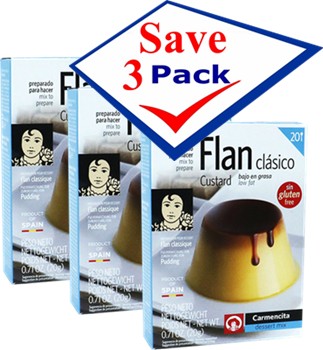 Carmencita Classic Flan 0.71 oz Pack of 3