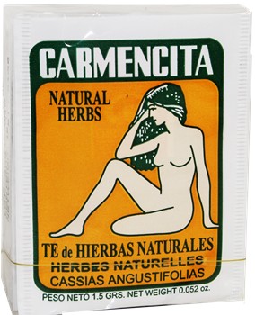Carmencita natural herbs  tea. 10 Bags 1.5 Grs