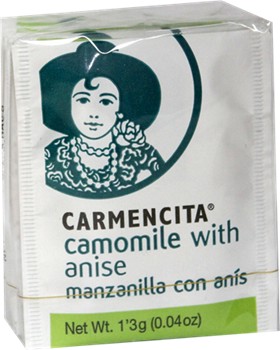 Carmencita chamomile with anise tea.  10 Bags