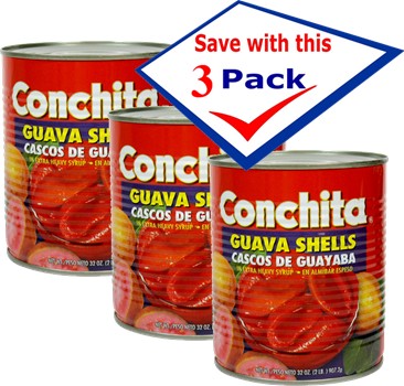 Conchita Guava Shells  32 oz can  pack of 3