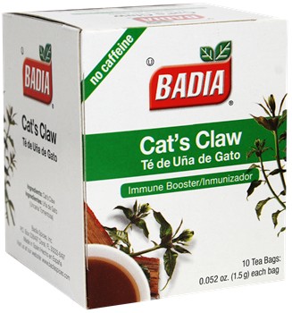 Badia cats claw. 10 individual tea bags