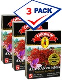 Saffron in filaments. Azafran by Chiquilin 0.014 oz Pack of 3