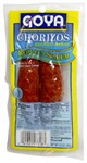 Goya chorizos naturally smoked Low Sodium  3.5 oz. (2 Chorizos for Pack)