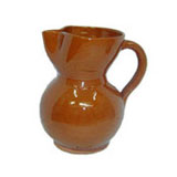 Clay pitcher  for sangria and wine. Imported from Spain  1 liter capacity