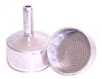 Replacement funnel for aluminum coffee makers. 1, 3, 6 and 9 cups