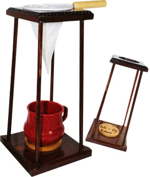 Tetera  coffee making set  with enamel cup, filter and base