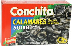 Conchita Squid chunks in their own ink. Imported from Spain 4 oz