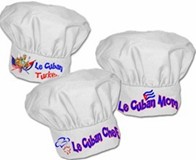 'Le Cuban Chef' Hat (White Poly-cotton Fabric)