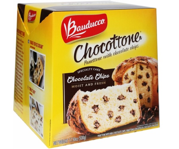 Chocottone Panettone With Chocolate Chips by  Bauducco. Imported . 17.5 oz  FREE 1 MINI PANETTONE