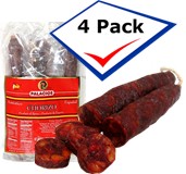 Chorizos imported from Spain 4 units. By Palacios  31.75 oz