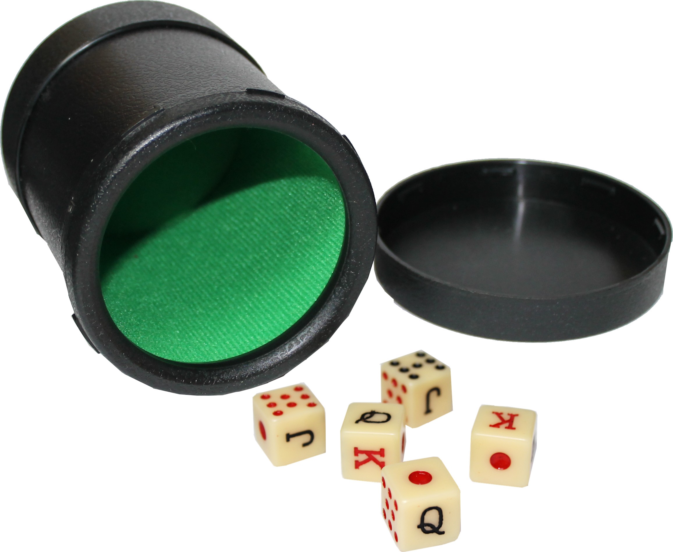 Cubilete Cup Faux Leather w/ Dice Set Storage cubiletes Game Chaises Play Home 
