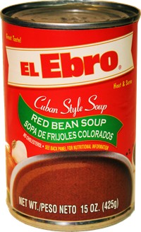 El Ebro Red Bean Soup. Cuban style. 15 oz
