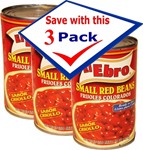 El Ebro Small  Red Beans . Ready to eat . 15 Oz  Pack of 3