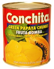 Conchita frutabomba / papaya chunks in syrup.  34 oz