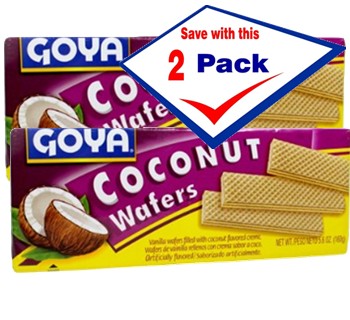 Goya coconut cream filled wafers 4.9 oz Pack of 2