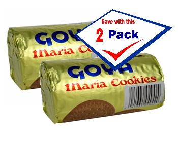 Maria Cookies by Goya. Imported from Spain. 3.5oz Pack of 2