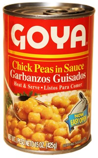 Goya Garbanzos in Sauce . 15 oz
