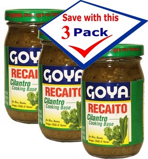 Goya recaito cooking base.  6 Oz Pack of 3