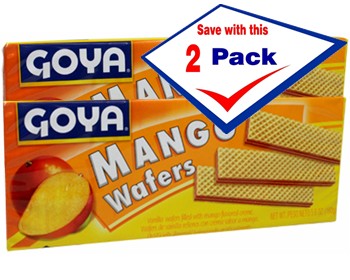 Goya Mango Filled Wafers 5.6 oz Pack of 2