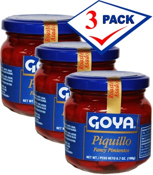 Goya Piquillo Pimientos from Spain 7 oz pack of 3