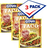 Taco  Seasoning by Goya 1.25 oz Pack of 3