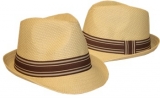 Beige Cagua Hat. Stylish Fedora Cut.