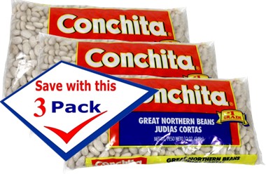 Conchita Dry White Beans 12 oz Pack of 3