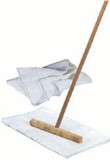 Cuban mop with 2 FREE mop cloths. Traditional wood construction.