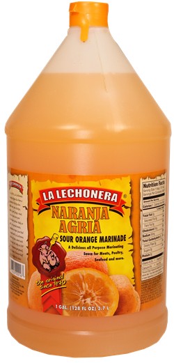 La Lechonera sour orange. 1 gallon container