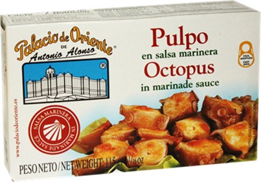 Palacio De Oriente octopus in marinade sauce   4 oz. From Spain