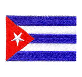 Cuban flag patch. 3 x 5 inches